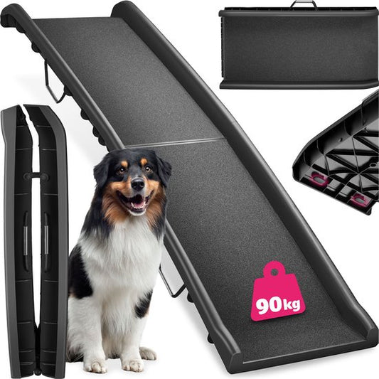tectake® - Marchepied pour chien - Marchepied pour chien - Escalier pour chien - pliable et antidérapant, jusqu'à 90kg