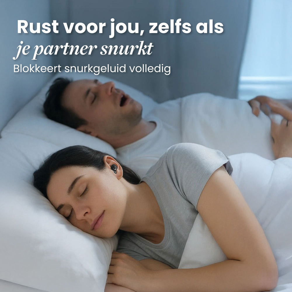 Bouchons d'oreille Dreamcare Silent Sleep - Noir - Réduction du bruit jusqu'à 33 dB - 4 tailles incluses