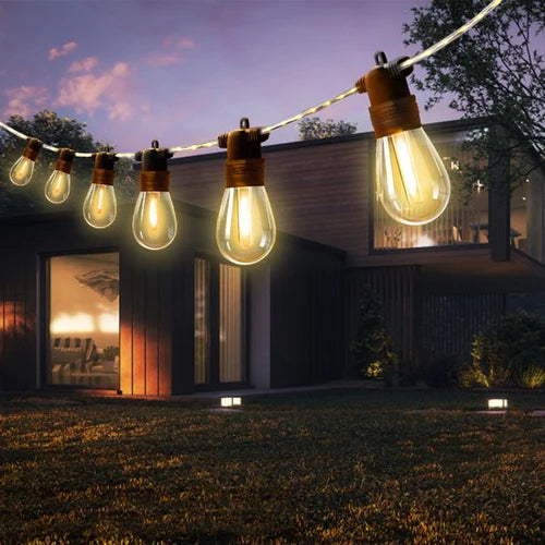 Guirlande lumineuse extérieur - EverNeeds - avec câble lumineux - 15 LED - 15 mètres - IP65