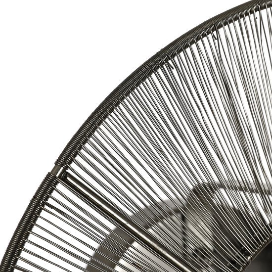 Applique Murale Bodil Mica Decorations, H18 x Ø60 cm, Métal, Noir