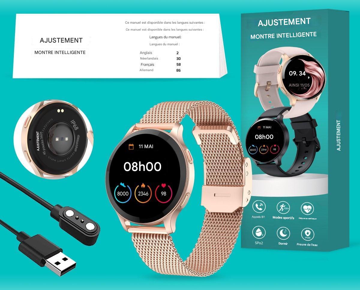 Montre de sport FITAGE, Smartwatch, Podomètre, Rose