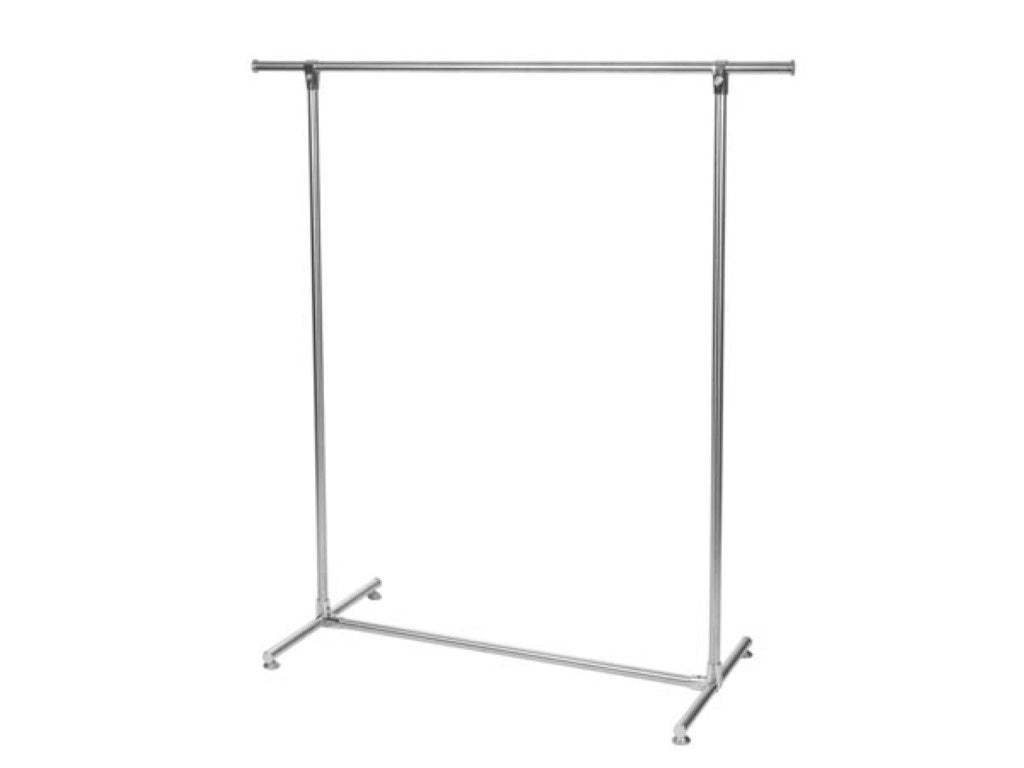 Perel Portemanteau sur roulettes, 1 barre, 120 x 50 x 120 cm, charge max. 75 kg, métal