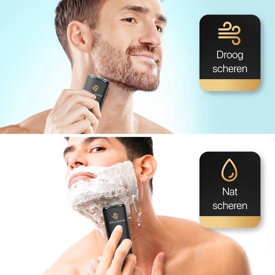 Wellshave Beard Trimmer Men Perfection - Tondeuse pour hommes - Tondeuse barbe et corps - Tondeuse cheveux hommes