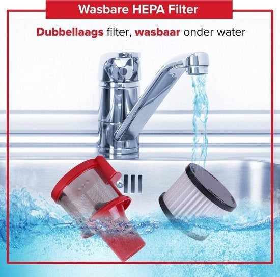 Filtre d'aspirateur Qumax - Hepa - pour aspirateur à manche Qumax PRO v1 / CX-VC606