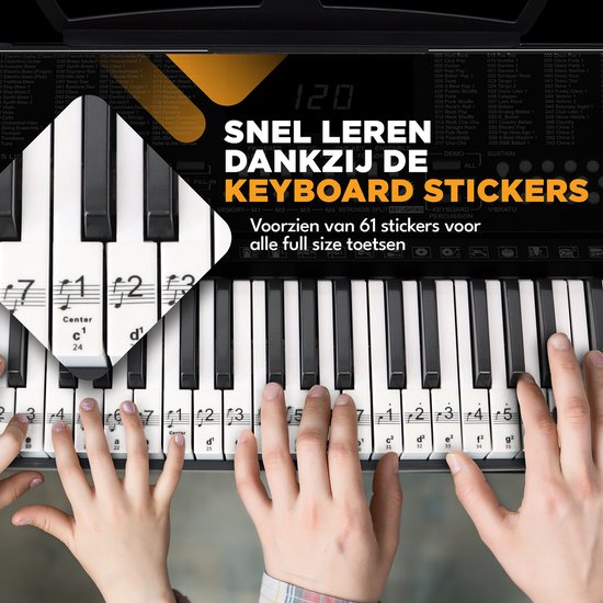 Finesse Keyboard Piano - Lighting - Stand & Accessories - 61 Keys - Digital Piano - Electric Piano - Child