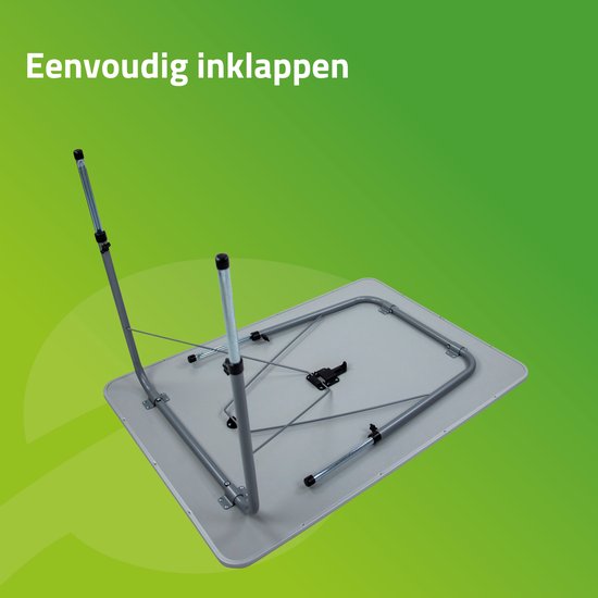 Bo-Camp - Table de camping - Réglable en hauteur - 100x70 cm