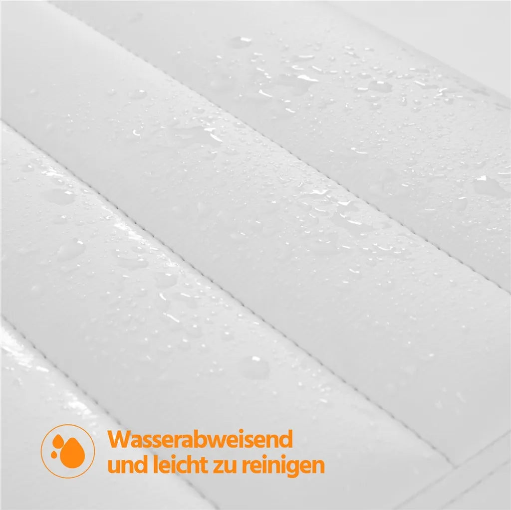 Chaise de bureau Yaheetech blanche, ergonomique et rembourrée