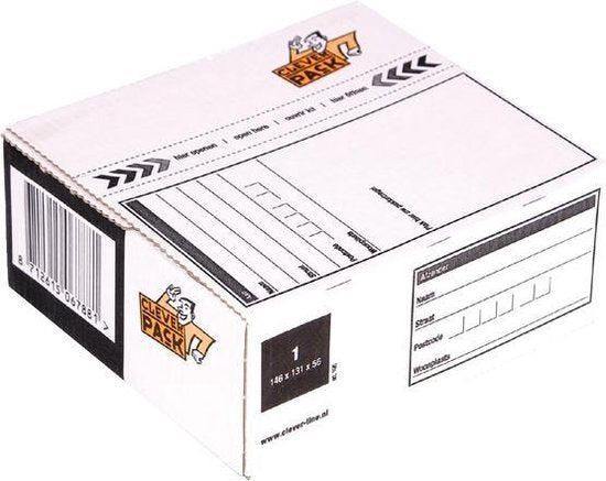 Boîte à colis 1 cleverpack 146 x 131 x 56 mm - 5 pièces