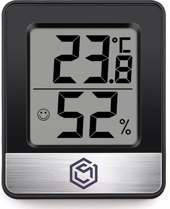 Ease Electronicz Hygromètre - Humidimètre - Station météo numérique - Humidimètre - Thermomètre d'intérieur - Pile incluse