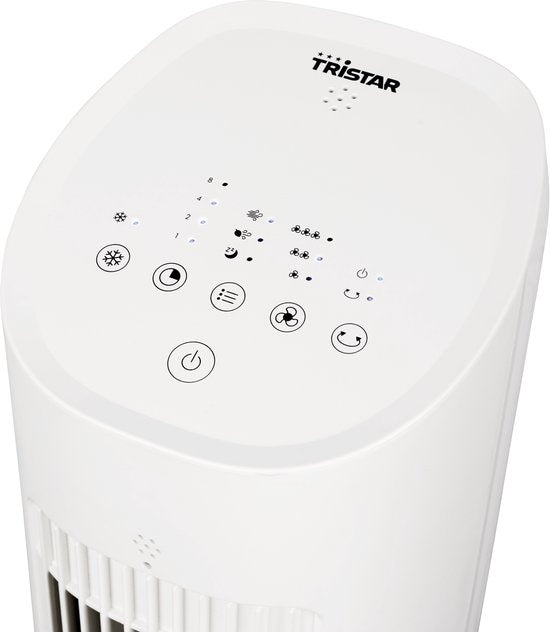 Tristar AT-5479 - Refroidisseur d'air - 3 litres - 3 vitesses - Minuterie - Oscillation - Silencieux et compact - Blanc