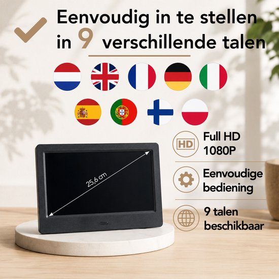 Horloge Brixy pour personnes atteintes de démence XXL - 24 fonctions d'alarme - Télécommande incluse - Fonction de gradation automatique - Horloge-calendrier - Noir