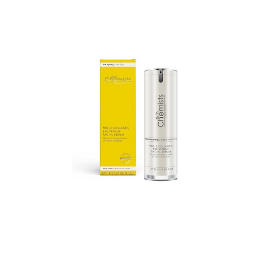 SkinChemists Pro-5 Sérum visage au collagène et au venin d'abeille 30 ml - Acide hyaluronique et miel de manuka