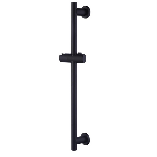 Barre de douche industrielle SUS304 avec pommeau de douche noir - Acier inoxydable - 150 cm de tuyau de douche - Noir