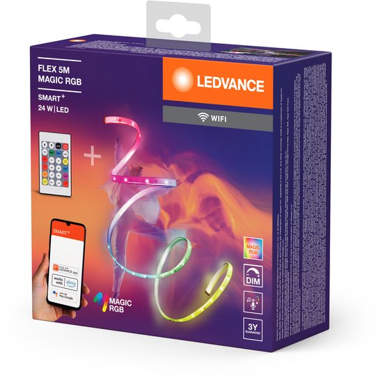 Bande LED LEDVANCE SMART+ WiFi FLEX 3M, blanche, 22 W, 500 lm