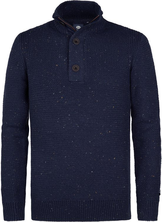 Petrol Industries - Pull mélangé pour homme Buffalo - Bleu - Taille S