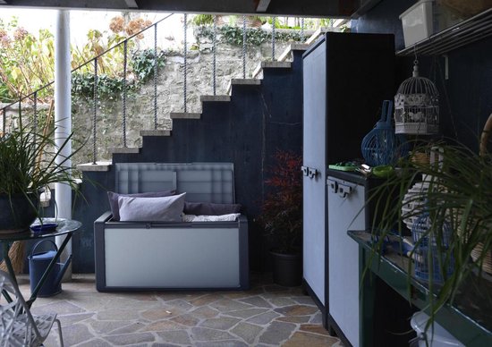 Coffre de rangement pour coussins de jardin Kis Titan - Gris/Anthracite