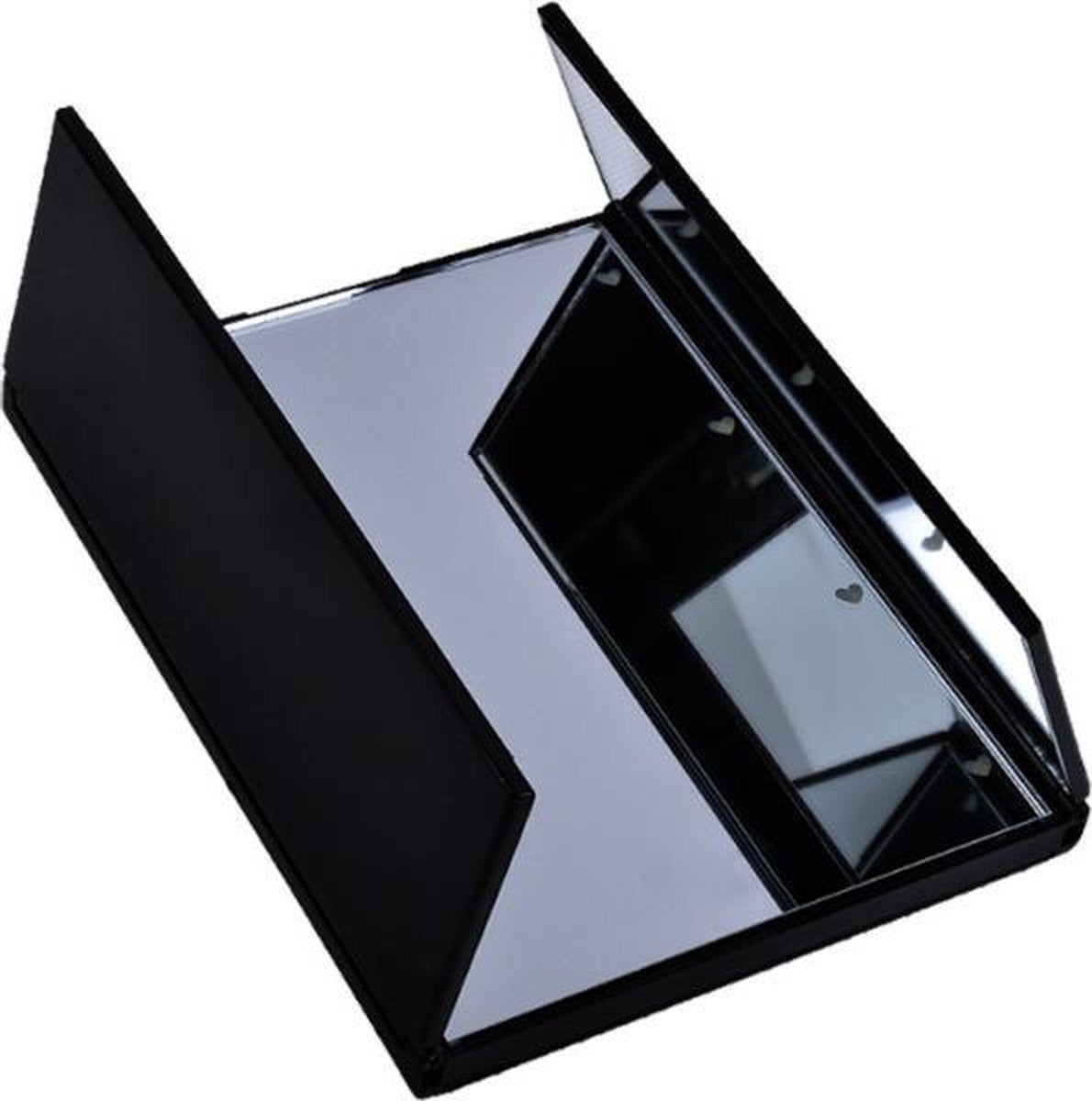 Fuegobird Spiegel met LED Dragen verlichting - Make-upspiegel - Zwart