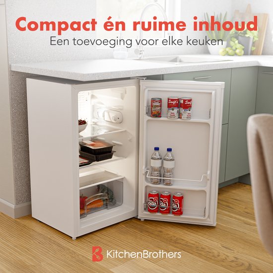 KitchenBrothers - Réfrigérateur - 88L - Modèle de table - Blanc