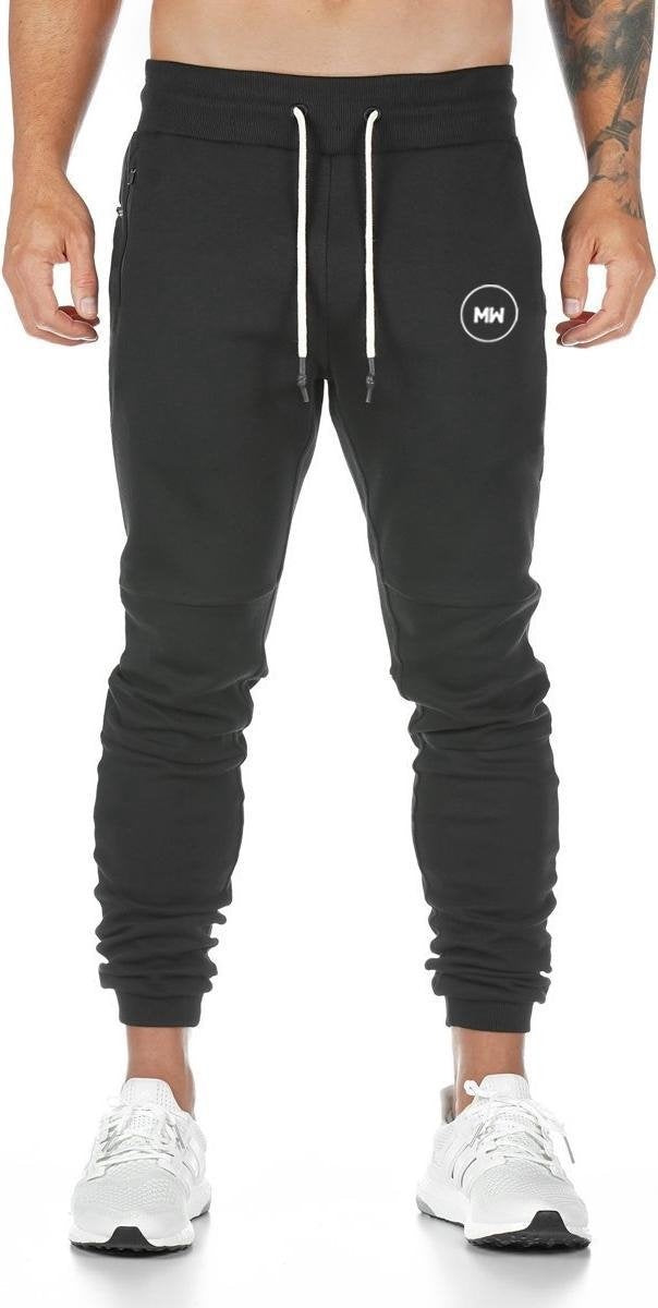 MW® - Pantalon de survêtement homme - Pantalon de survêtement homme - Pantalon de sport long - Pantalon avec poches - Taille L