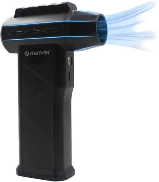Denver Air Duster - Souffleur d'air - Air comprimé - Compressed Air - Nettoyeur anti-poussière - 2 embouts - 110 000 tr/min - Sans fil et rechargeable - 6 000 mAh - HJB172