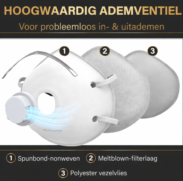 Masque de protection respiratoire Heroism - Blanc