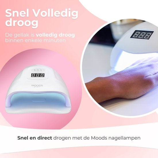 Vernis à ongles en gel - Moods Gellac - Ensemble de 6 pièces - 8ML - Kit de démarrage - Édition Nude - Ongles - Kit de démarrage de vernis en gel
