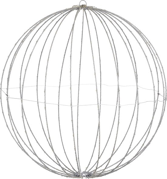 Luca Lighting Christmas Lights Ball with Warm White LED Lights - Ø60 cm - Noir