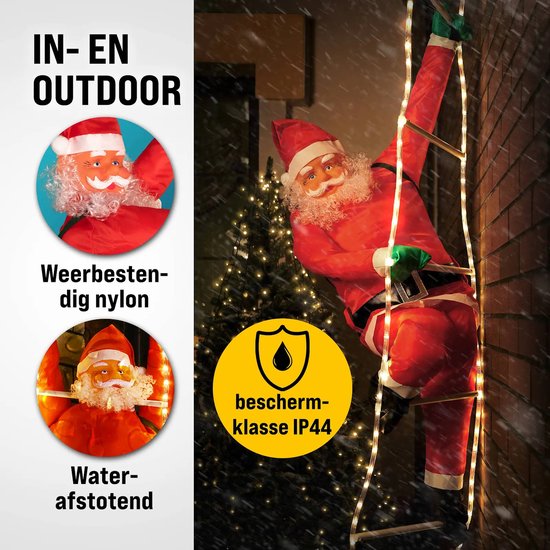 Monzana LED Santa 240cm - Intérieur/Extérieur - Télécommande incluse