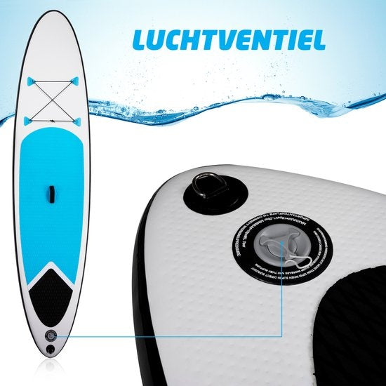 Dunlop Inflatable Sup Board avec accessoires - Bleu/Blanc - 305 x 71 x 10 cm