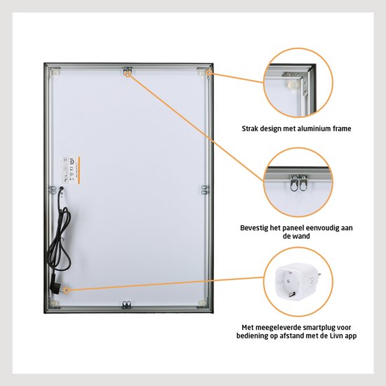 Panneau infrarouge Livn Plus 600 120 x 60 cm noir - Puissance : 600 W - Contrôlable via une application