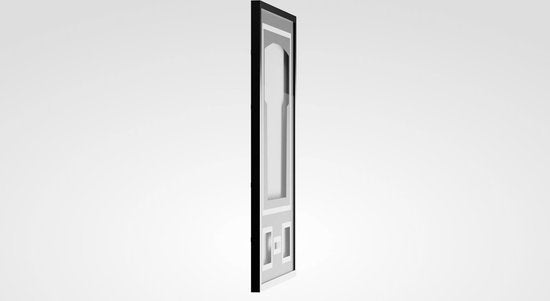 Avalo Cadre Photo Aluminium - Encadrement Maillot de Football - Cadre Box 3D - 60x80 CM - Noir - Cadre Profond - Encadrement Maillot dans Cadre Photo