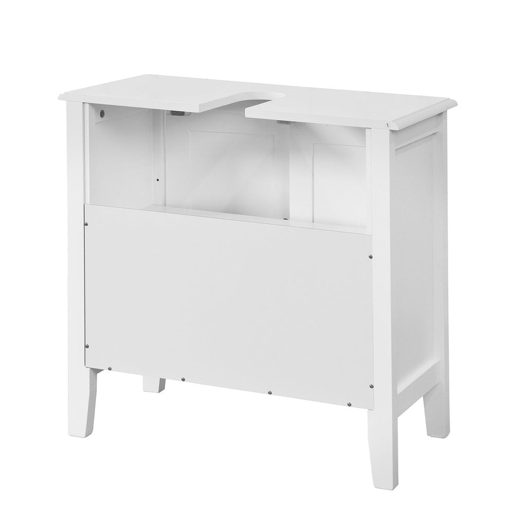 Meuble évier blanc SoBuy, FRG202-W, 2 portes, 70x38x20 cm, Blanc