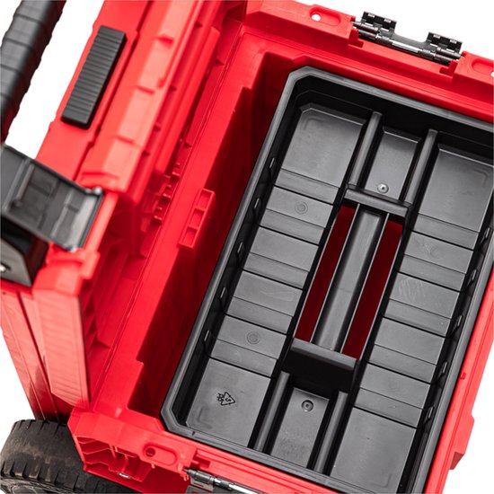 Qbrick System PRO Cart 2.0 Plus RED ULTRA HD empilable 490 x 415 x 660 mm 29 l IP54 poignée télescopique double amovible