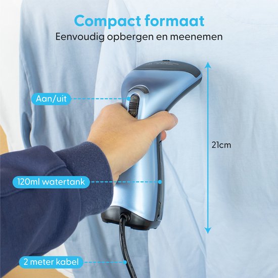 Ølven Défroisseur à linge - Défroisseur à main - Défroisseur à linge - Bleu