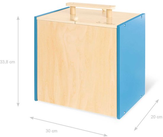 Commissariat de police en bois - univers de jeu « Commissariat de police Gordon » avec accessoires - transportable - pliable