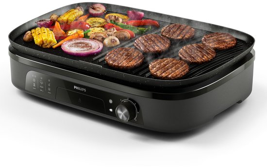 Gril de table Philips HD6210/90 - Température réglable - 2 400 W