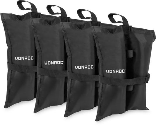 VONROC Sacs de sable - pour tentes de réception - Lot de 4