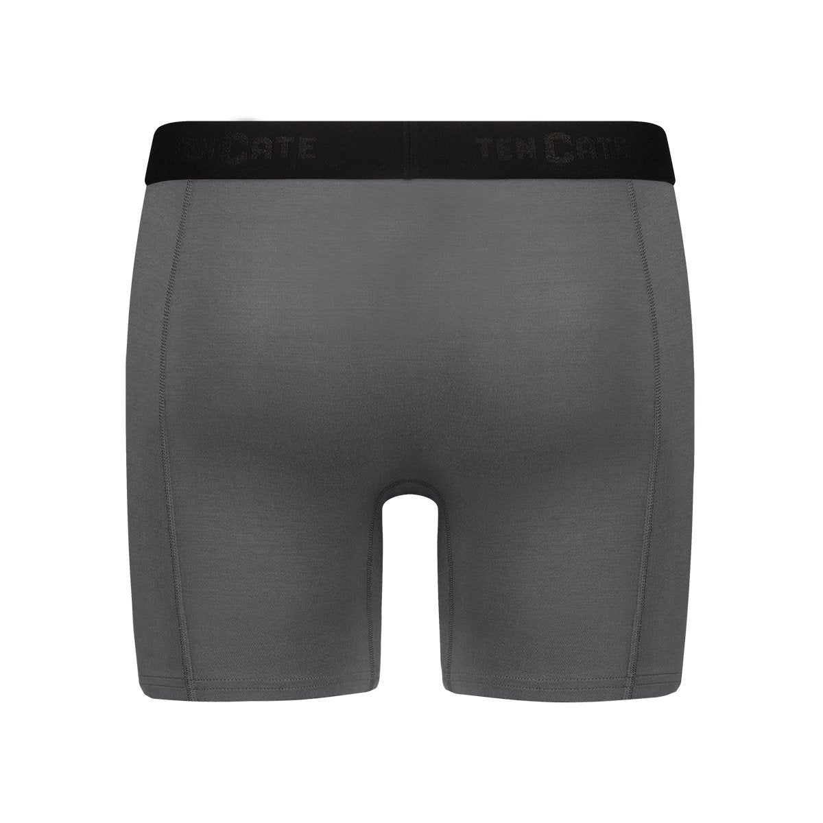 Ten Cate Basic Hommes Bambou Long Short 2-pack - Gris - Taille L - 95% bambou, 5% élasthanne