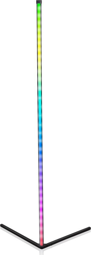 Lampe de sol à LED - Grundig - Lampadaire - 140cm - Dimmable RGBW et lumière blanche - Incl. télécommande et détecteur de musique