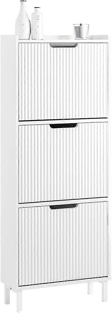 SoBuy - Rangement pour chaussures Rangement pour chaussures - Blanc - L50 x P19 x H130 cm