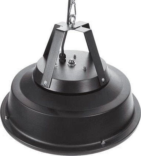 Perel Terrasverwarmer, 1500 W, carbon, plafondmontage, met ketting, 1 warmteniveau, plensdicht, retrodesign, metaal, zwart