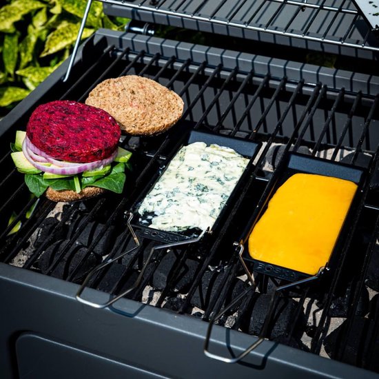 Boska Cheese Barbeclette® - pour BBQ - Poêle à fromage avec spatule - Noir - 175x85 mm