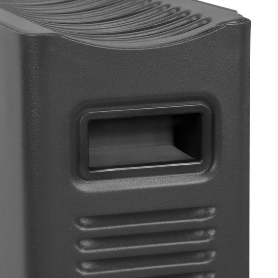 VONROC Chauffage électrique - Convecteur avec ventilateur de radiateur intégré - 2 réglages : 1250W/2000W - Thermostat réglable - Chauffe les pièces jusqu'à 24m2 - Design moderne - Gris