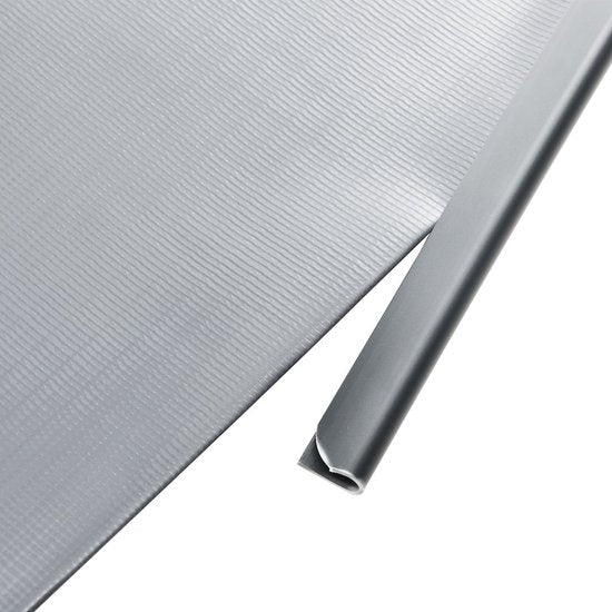 Bande d'intimité en PVC - 1 pièce - Gris