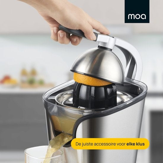 MOA Presse-agrumes - Presse-agrumes - Presse-orange électrique - Presse-citron - 2 cônes de pressage - CJ408