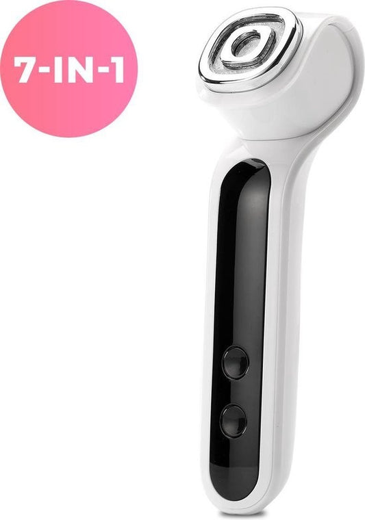 TheBeautyWay Skin Rejuvenator - 7 étapes - Sans fil - Appareil de lifting - Appareils de lifting pour femmes - Appareil de lifting - Soins de la peau - Rechargeable par USB - Nettoyant pour le visage - Réduit l'acné, les lignes, les rides et la fatigue