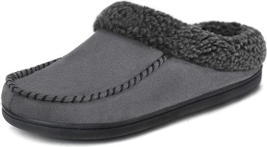 Chaussons Hommes - Chaussons - Taille 44/45 - Gris - Antidérapant - Comfeet