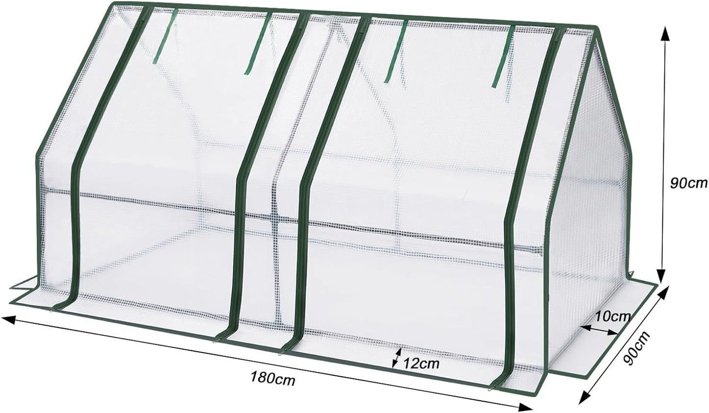 Serre en film plastique Woltu - 180 x 90 x 90 cm - Transparent