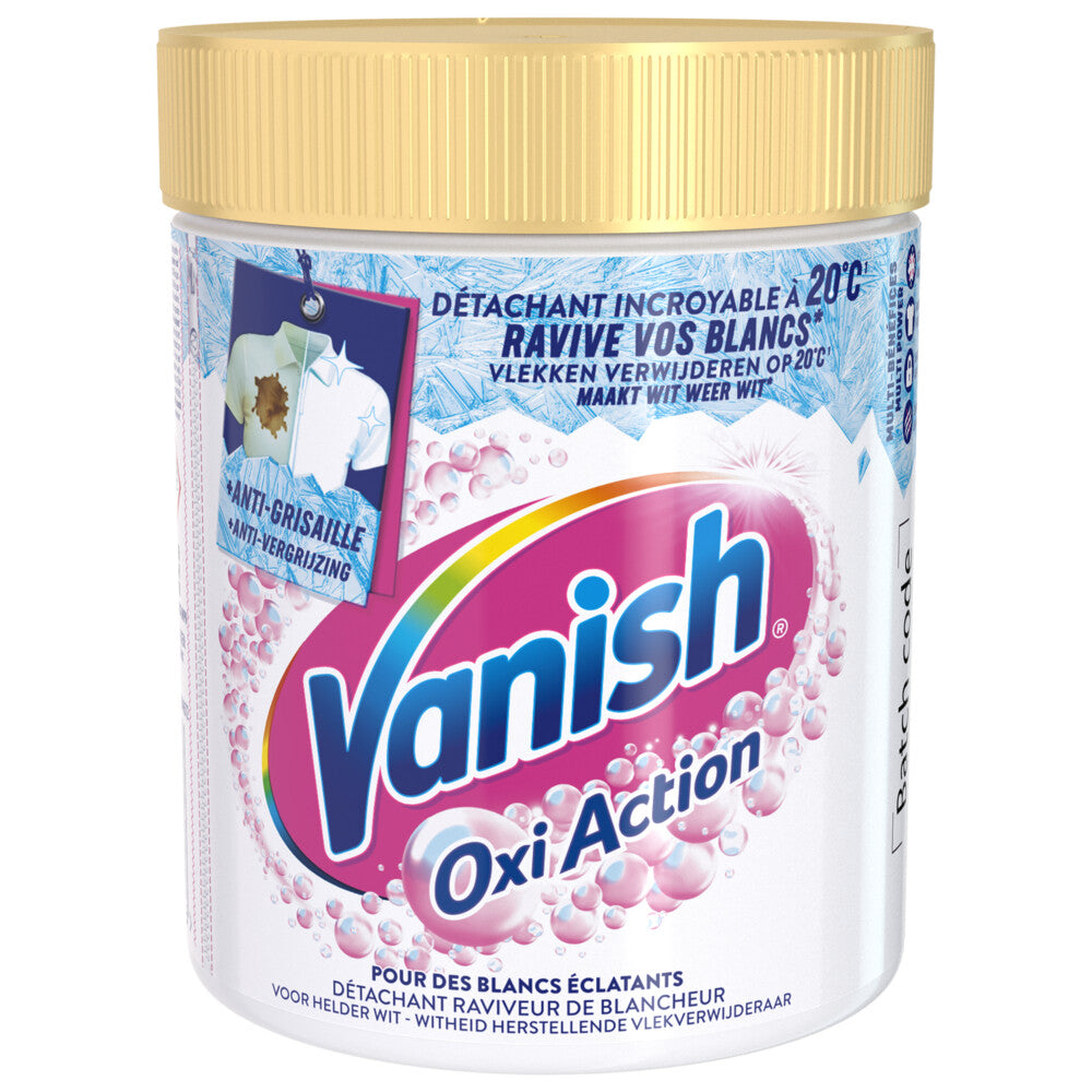 Vanish Oxi Action - Renforçateur de lessive en poudre pour le linge blanc - 470 g