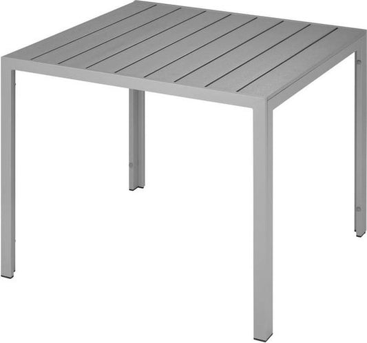 tectake® - Table de jardin Maren - Carré 90x90x74,5cm - gris - 402955